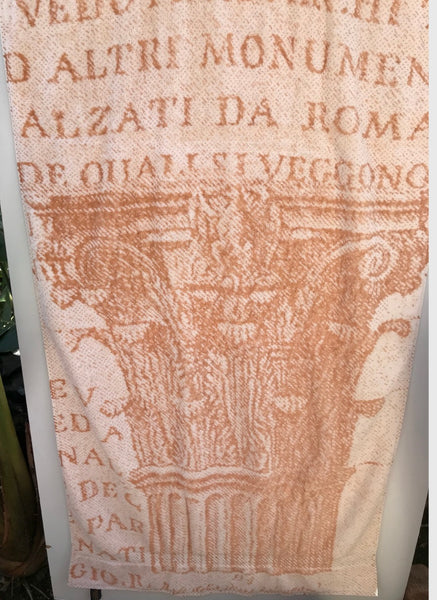 Fresco Towels - Roman Pillar Ivory /Gold - Bath Towel