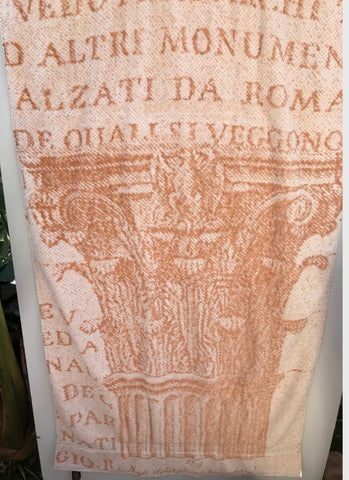 Fresco Towels - Roman Pillar Ivory /Gold - Bath Towel