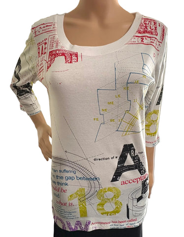 Acceptance Scoop neck top - White