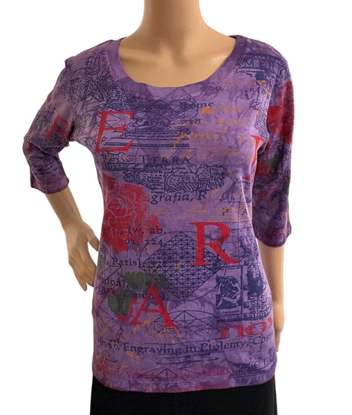 Terra Nova Scoop neck - Purple