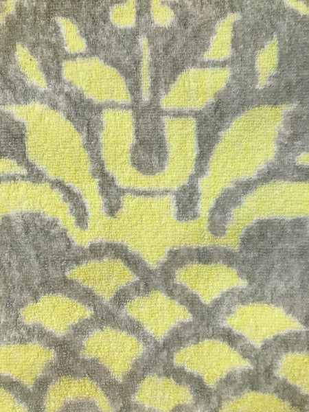 Fresco Towels - Venetian Brocade Lemon/Sand - Washcloth
