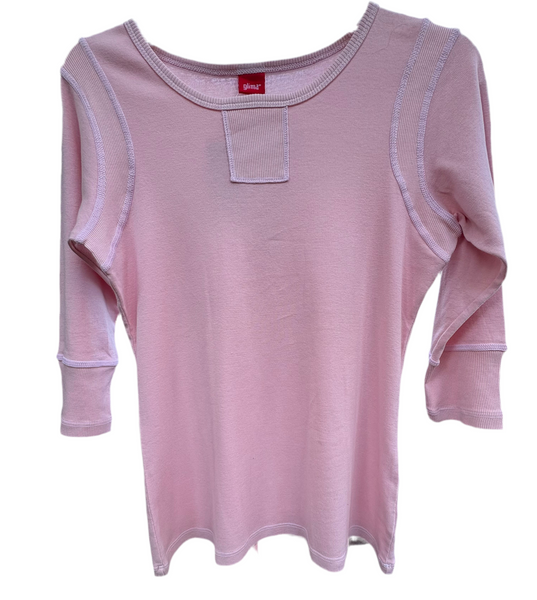 Textured Details Solid Top - M.Rose