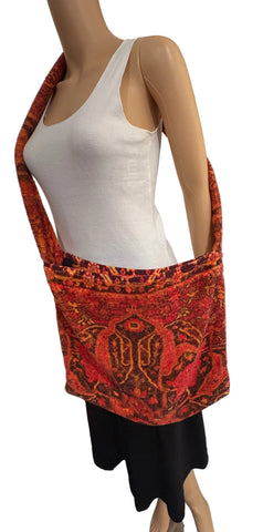 Fresco Towels - Casbah Rug Sunset Orange - Messenger Bag