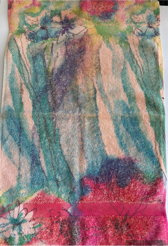 Fresco Towels - Watercolor Painting Peach - Hand Towel