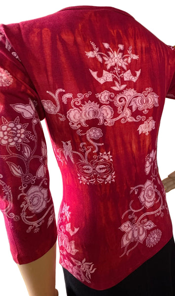 Japanese garden Red Combo Top
