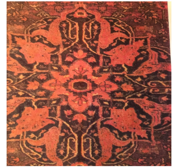 Fresco Towels - Casbah Rug Sunset Orange - Hand Towel