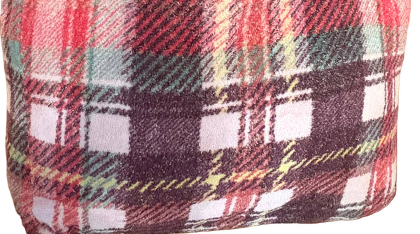 Fresco Towels - Highland Plaids Pink - Large Tote Bag