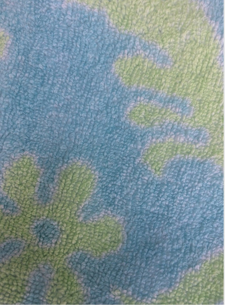 Fresco Towels - Venetian Brocade Sky/Mint - Small Bath Mat