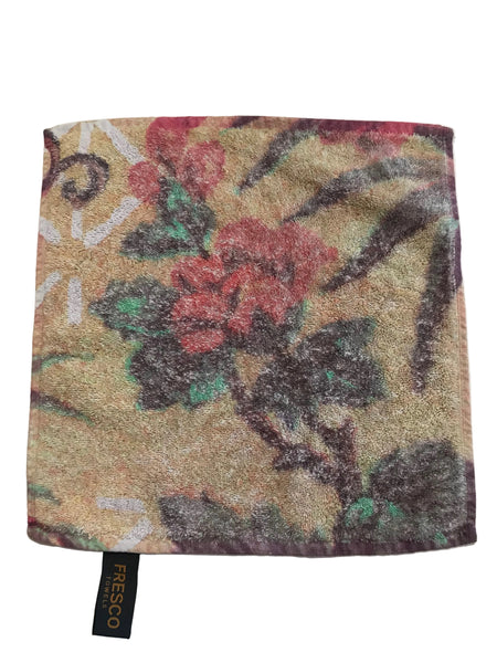 Fresco Towels - Tropical Peacock Taupe - Washcloth