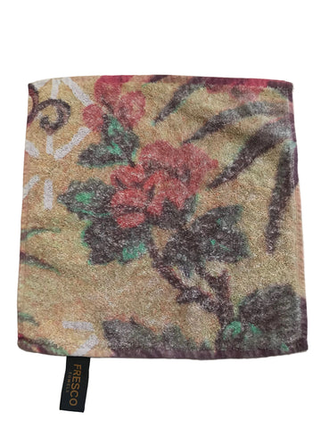 Fresco Towels - Tropical Peacock Taupe - Washcloth