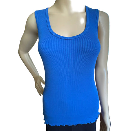 Solid Ribbed Tank - Cobalt
