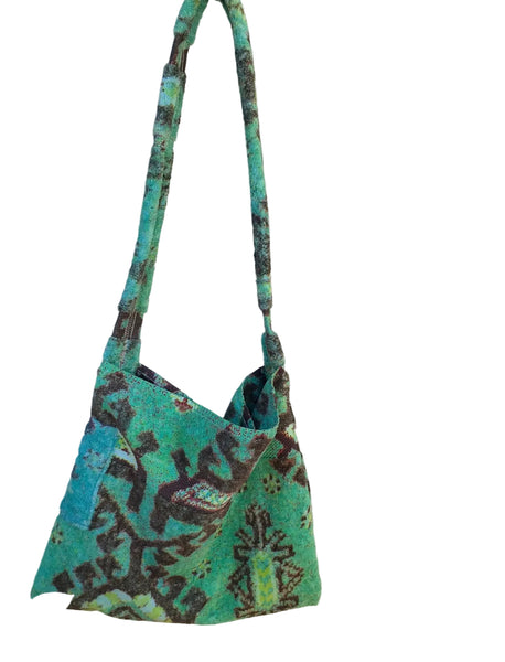 Fresco Towels- Aztec Aqua - Messenger Bag