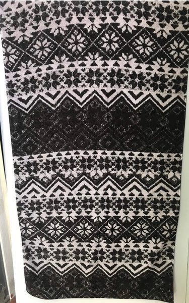 Fresco Towels - Nordic Rug Black /Bark - Bath Towel