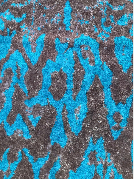 Fresco Towels - Bali Batik Turq / Brown - Hand Towel