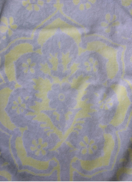 Fresco Towels - Venetian Brocade Lemon/Sand - Small Bath Mat