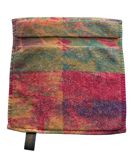 Fresco Towels - Abstract Watercolor Orange - Washcloth