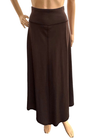 Long Skirt - Garment Dye Solid - Coffee