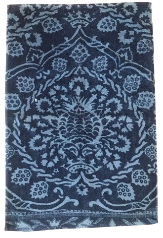 Fresco Towels - Bohemian Damask Chambray-Navy - Hand Towel