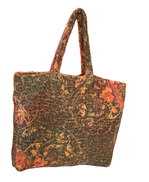 Fresco Towels - Leopard Sunset Orange - Large Tote Bag