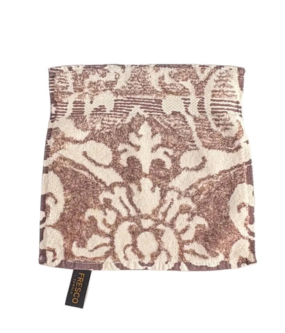 Fresco Towels- Royal Damask Brown/White - Washcloth