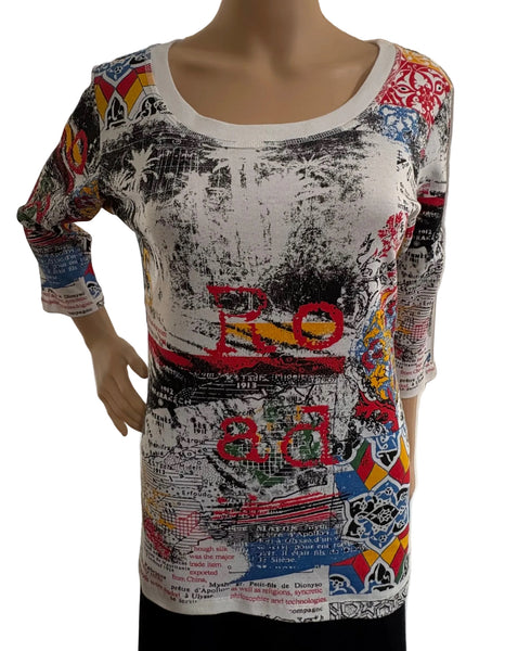 Silk Road scoop neck - White