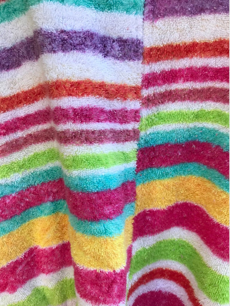 Fresco Towels - Napa Strips White - Long Bandito Poncho