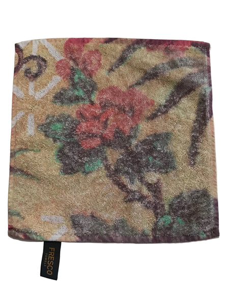 Fresco Towels - Tropical Peacock Taupe - Washcloth