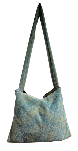 Fresco Towels - Venetian Brocade Lemon /Blue - Messenger Bag