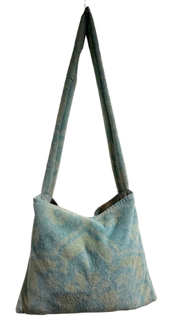 Fresco Towels - Venetian Brocade Lemon /Blue - Messenger Bag