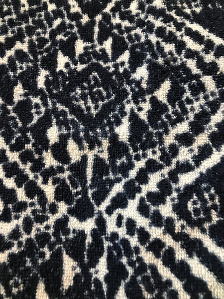 Fresco Towels - Sahara Diamonds Navy/White - Washcloth