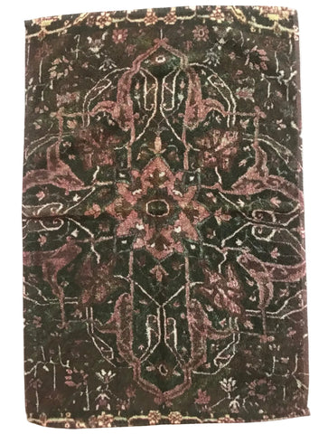 Fresco Towels - Casbah Rug Green /Rouge - Hand Towel