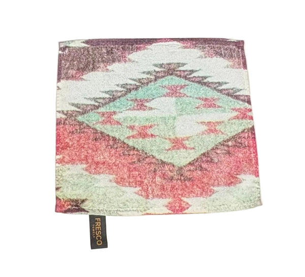 Fresco Towels - Mesa Diamonds White - Washcloth