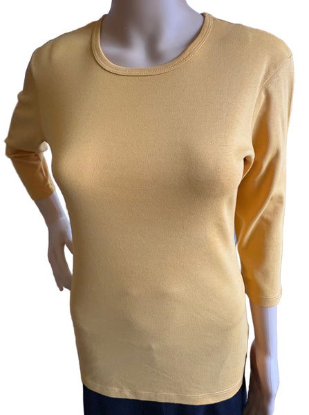Solid Crew-Neck Top - Golden Rock