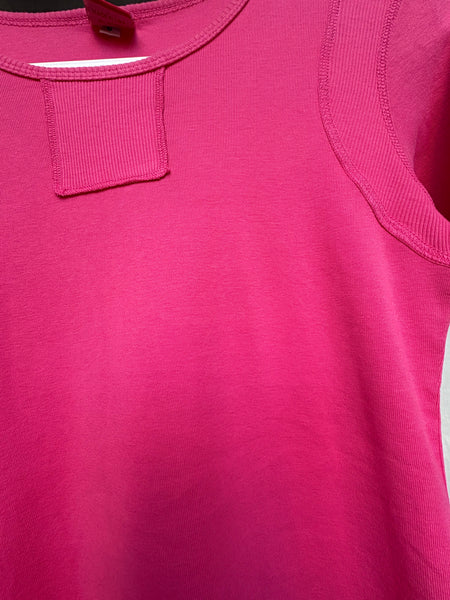 Textured Details Solid Top - Watermelon