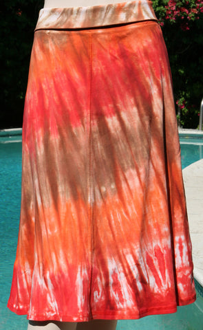 River Wash Skirt - Orange Combo