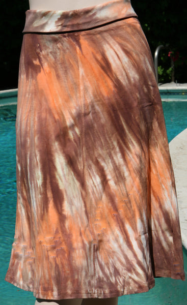 River Wash Skirt - Orange/Brown