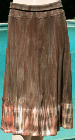 River Border Skirt - Brown