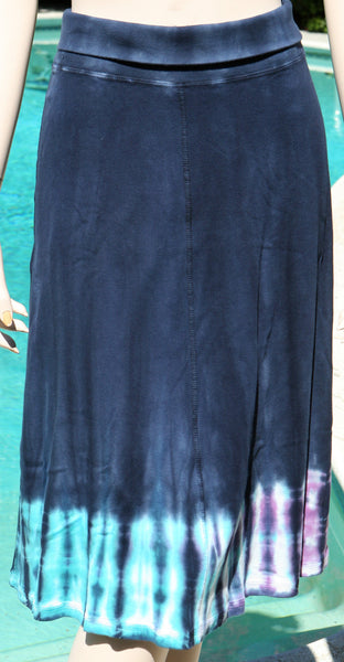 River Border Skirt - Dark Navy