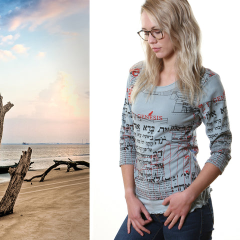 Genesis Layered Hem top - Grey