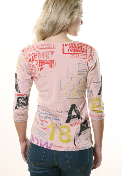 Acceptance V neck - Rose