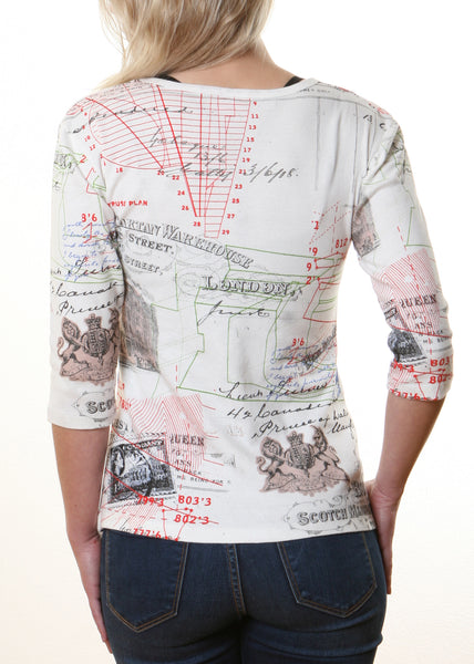 Regency V neck - White