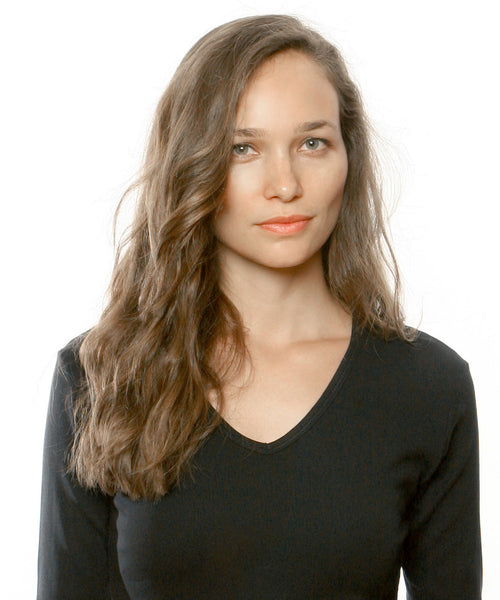 Solid V-Neck Top - Black