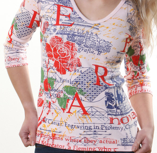 Terra Nova V neck - Pink