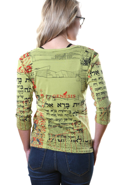 Genesis V neck - Chartreuse Green