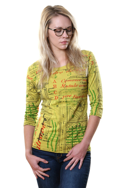 Dorian Temple Scoop neck - Lime