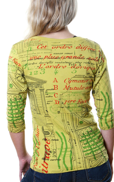 Dorian Temple Scoop neck - Lime