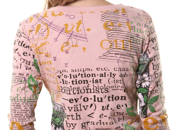 Evolution Scoop neck top - Rose