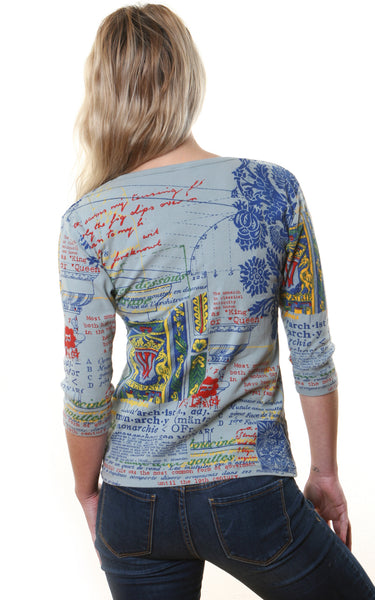 Monarchy V neck top - Sage