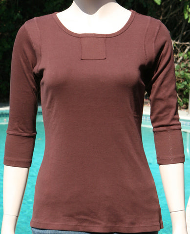 Textured Details Solid Top - Teak