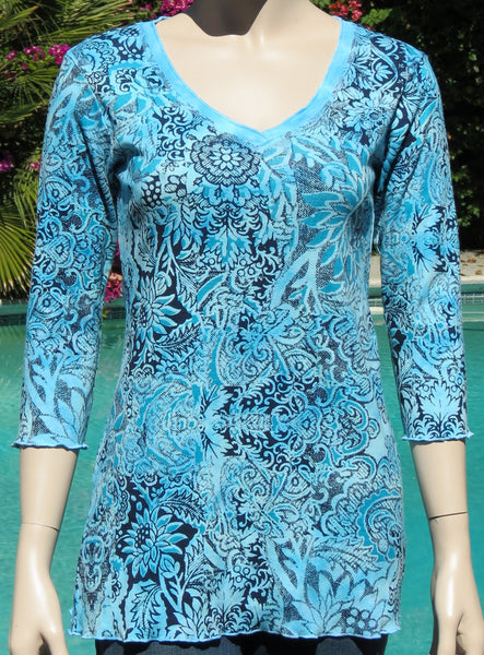 S size Only - Versailles Garden-Blue